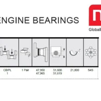 CONNECTING ROD BEARING SET FOR SPRINTER 2.7 DIESEL OM612 OM647 DIESEL 2500 3500