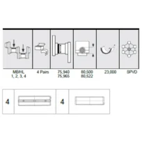 MAIN BEARING FOR SPRINTER V6 3.0L DIESEL OM642 2500 3500 (8 PAIRS SET) (2007-2017)