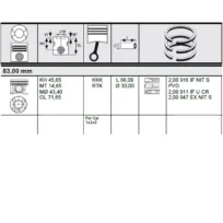 PISTON SPRINTER 3.0L DIESEL OM642 2500 3500 (2007-2017) CYL. 1 2 3