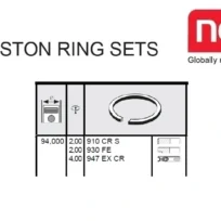 PISTON RING PEUGEOT XD3P ENGINE FOR CATERPILLAR FORKLIFT